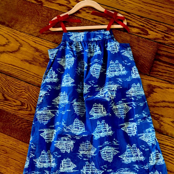 Hanna Anderson size 110 nautical dress - Picture 1 of 3